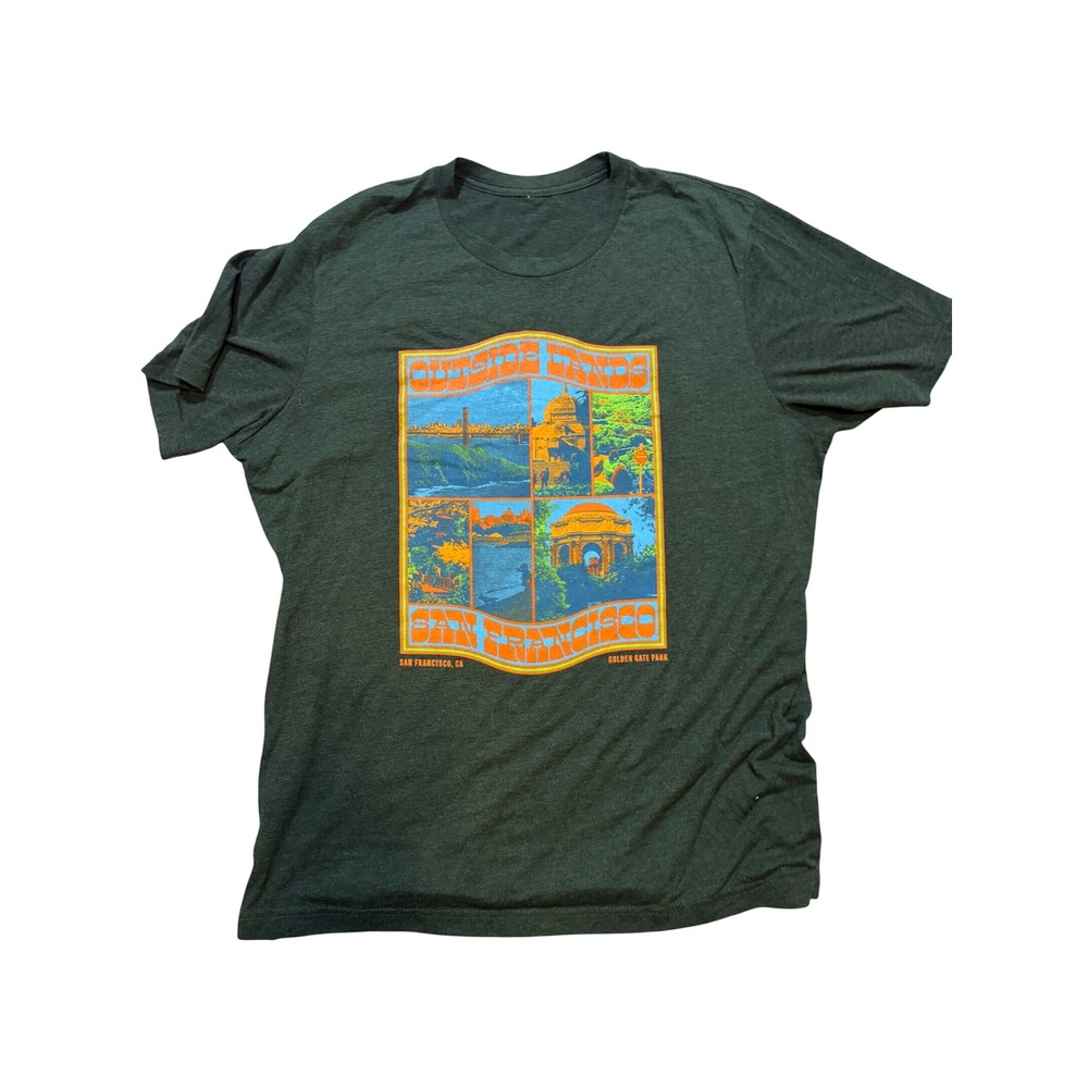 Outside Lands 2021 San Francisco Festival T-Shirt Tame Impala Lizzo Strokes L